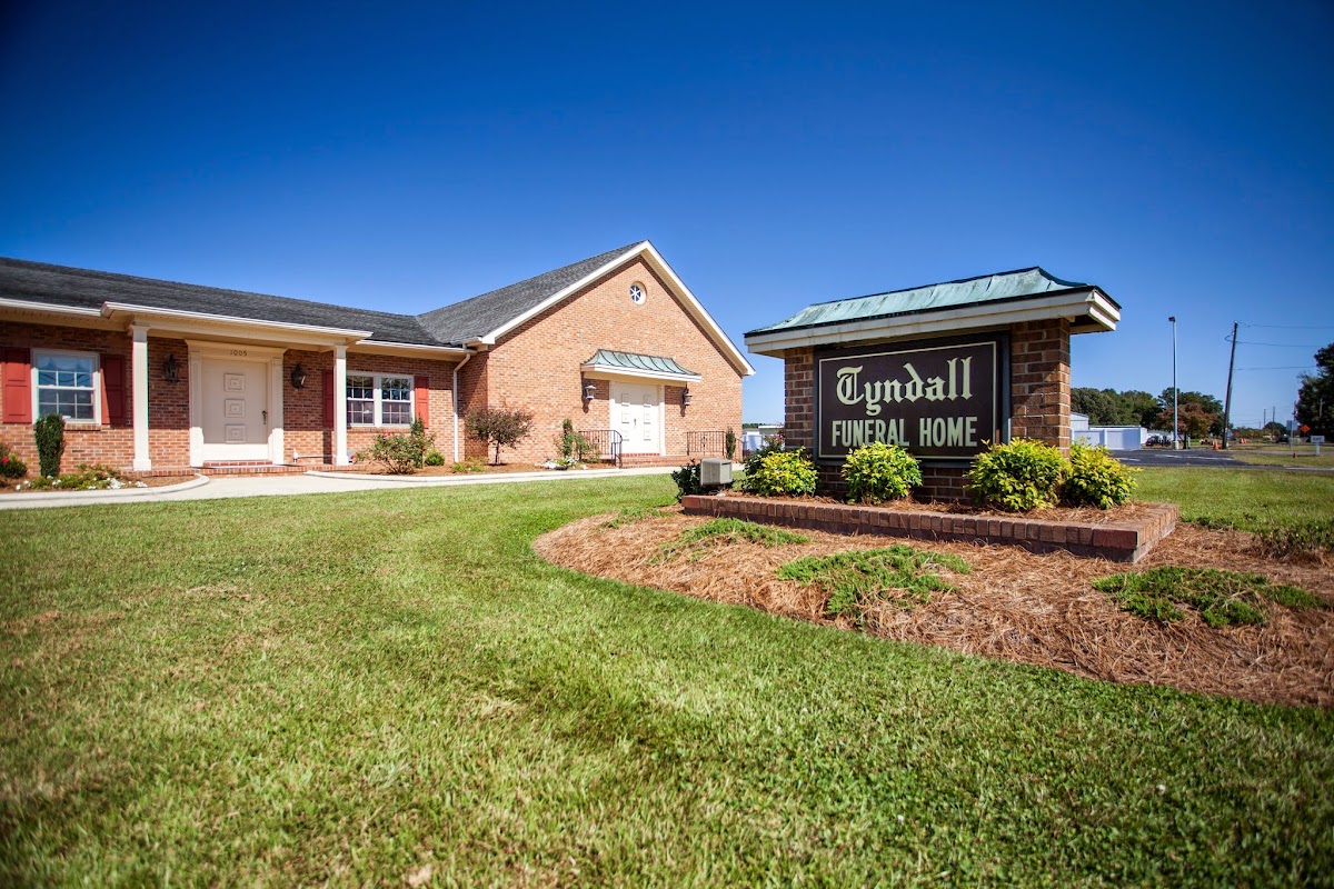 Tyndall Funeral Home building in Mount Olive, North Carolina