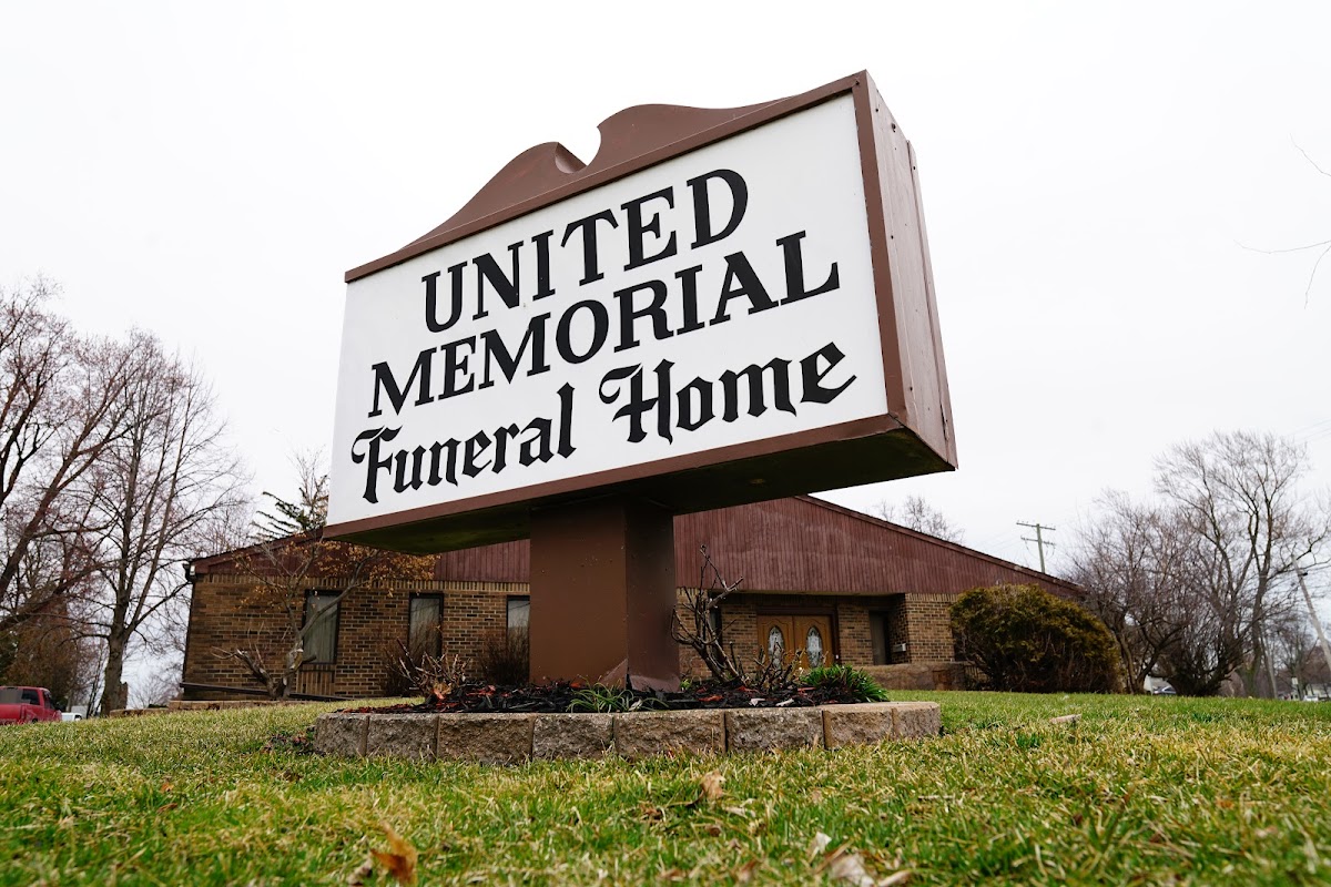 United Memorial Funeral Home building in Mount Clemens, Michigan