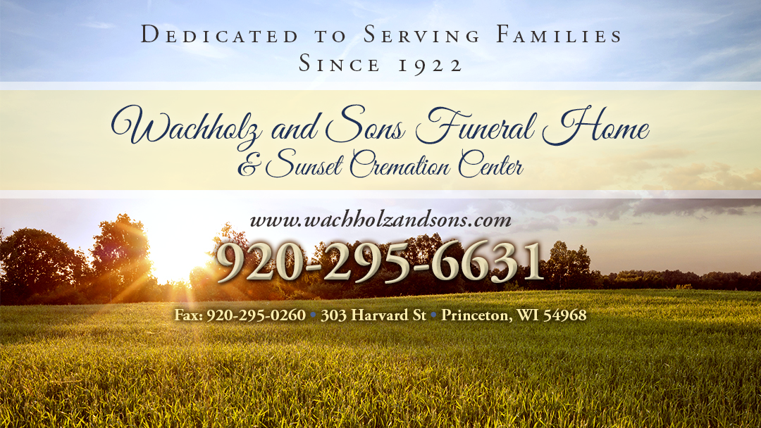 Wachholz & Sons Funeral Home & Cremation Center building in Princeton, Wisconsin