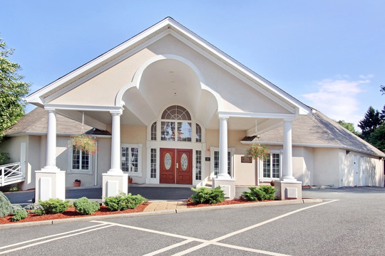 Wanamaker & Carlough Funeral Home building in Suffern, New York