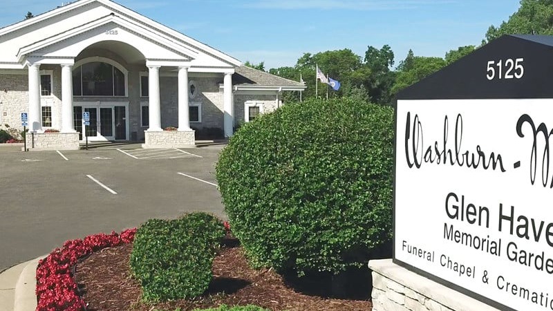Washburn-McReavy Funeral Chapels - Glen Haven building in Crystal, Minnesota