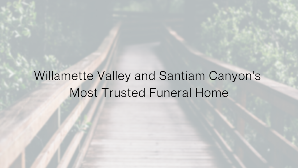 Weddle Funeral Home building in Stayton, Oregon