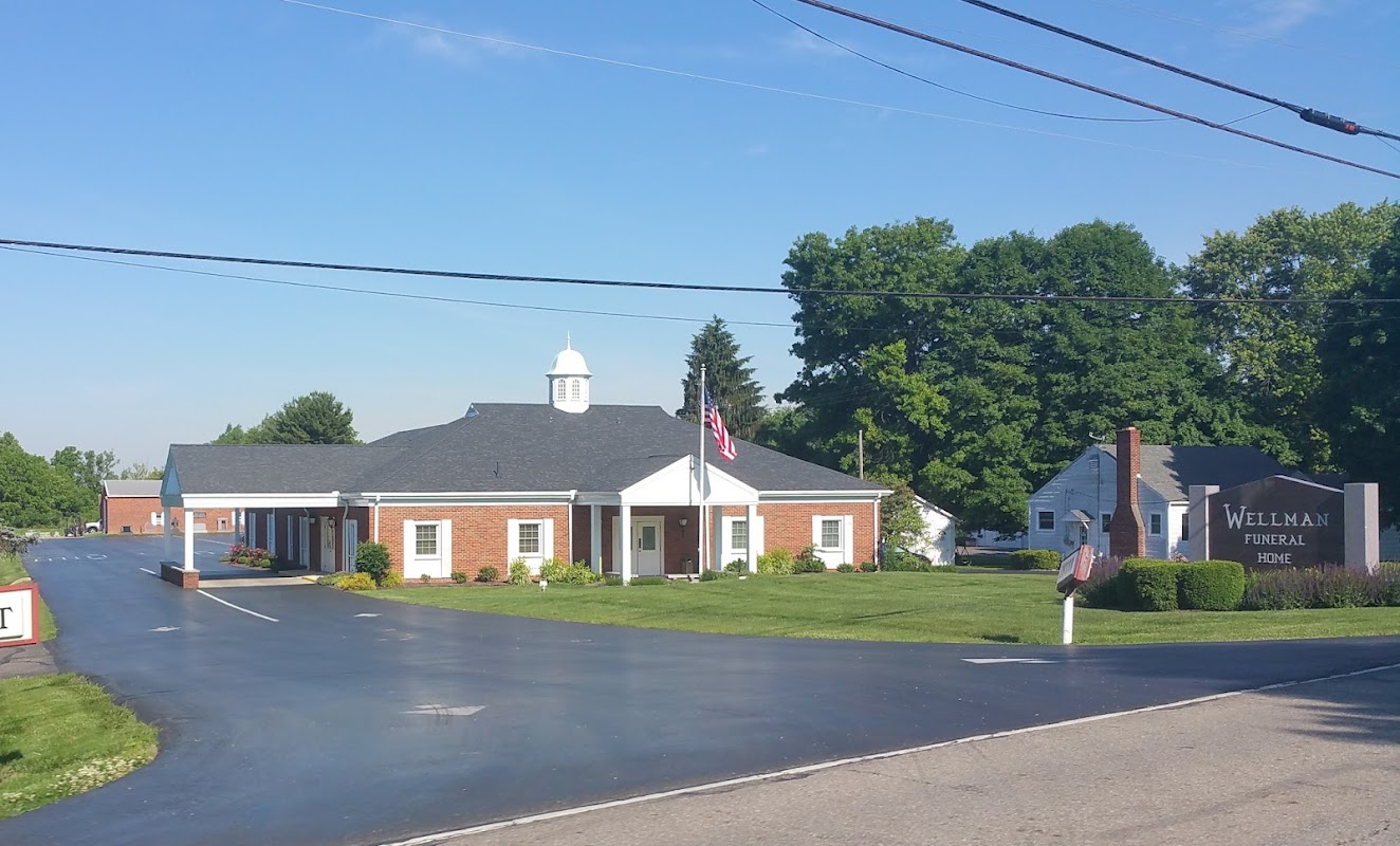 Wellman Funeral Home building in Circleville, Ohio