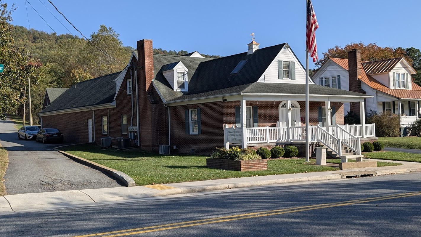Wells-Sheffield Funeral Home building in Lovingston, Virginia
