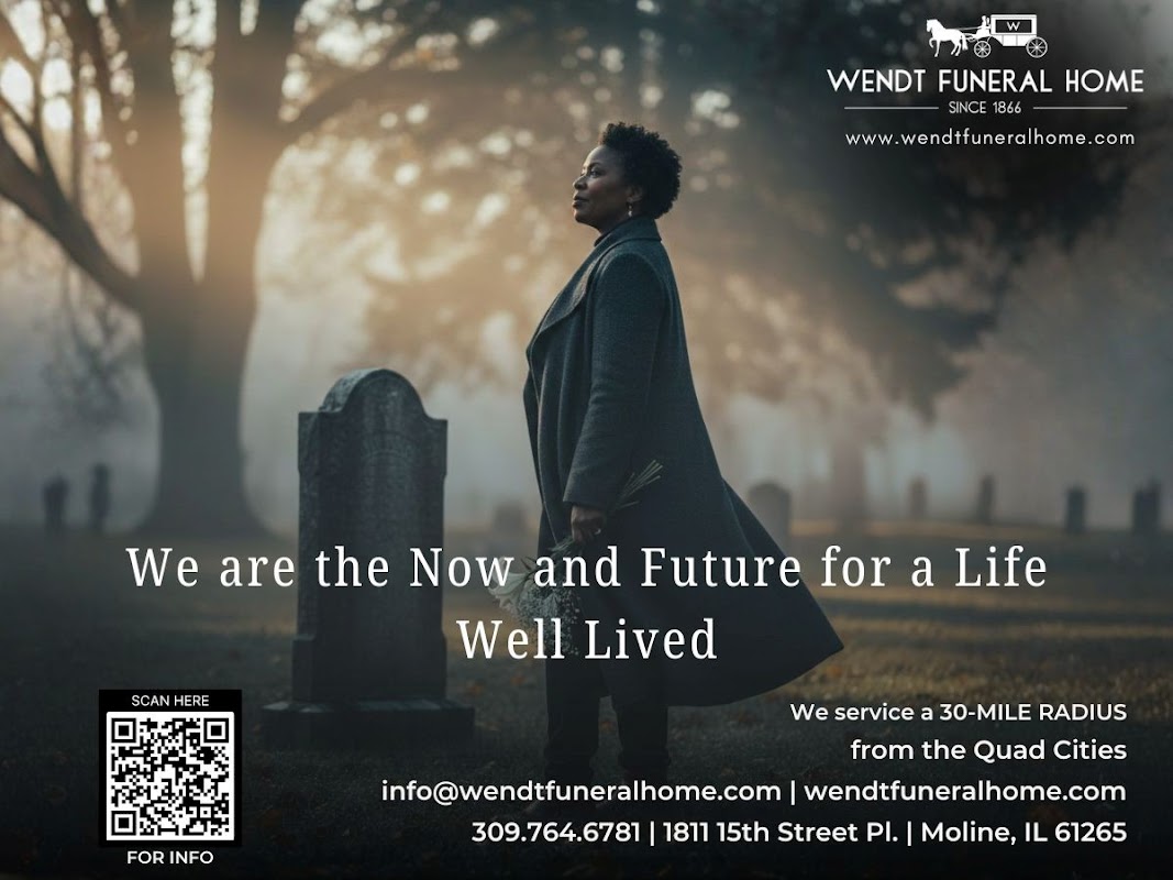 Wendt Funeral Home building in Moline, Illinois