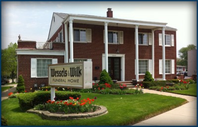 Wessels & Wilk Funeral Home building in Pleasant Ridge, Michigan