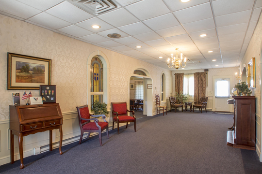 Wilbur-Romano Funeral Home building in Warren, Rhode Island