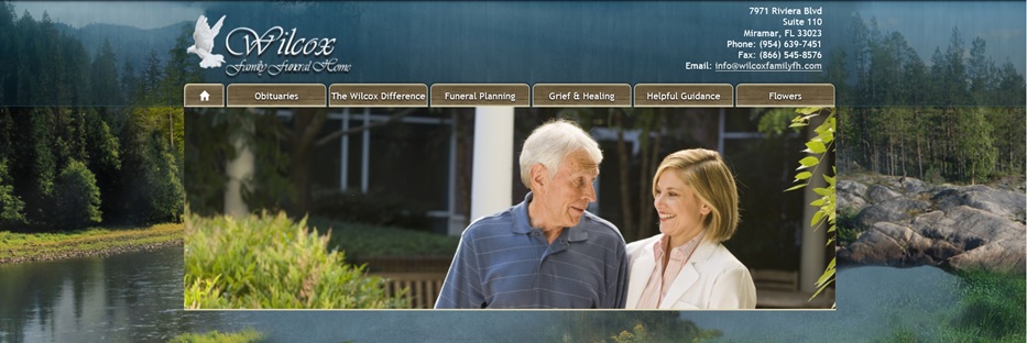 Wilcox Family Funeral Home building in Miramar, Florida