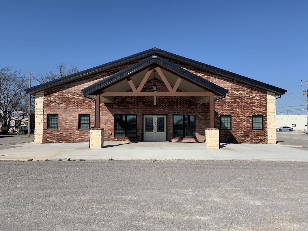Winans Funeral Home building in Maysville, Oklahoma