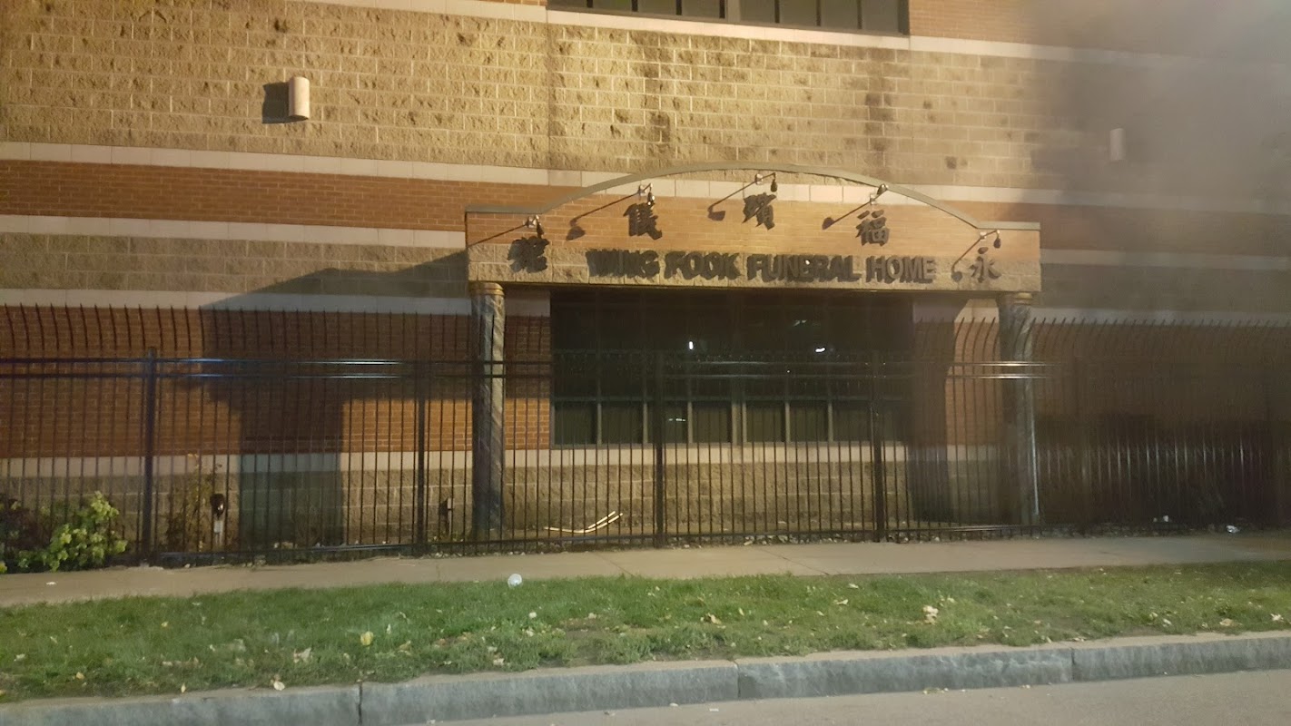 Wing Fook Funeral Home building in Roxbury, Massachusetts