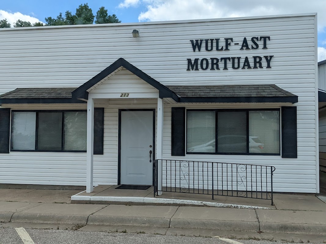 Wulf-Ast Mortuary building in Colwich, Kansas