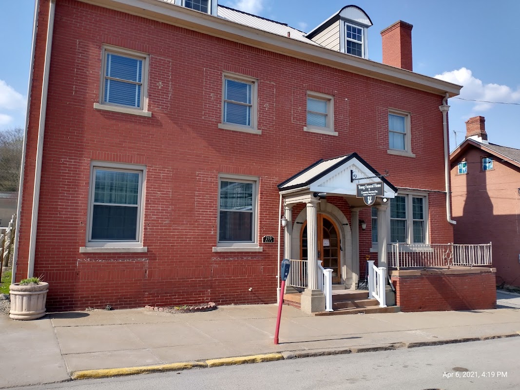 Young Funeral Home & Cremation Services building in Claysville, Pennsylvania