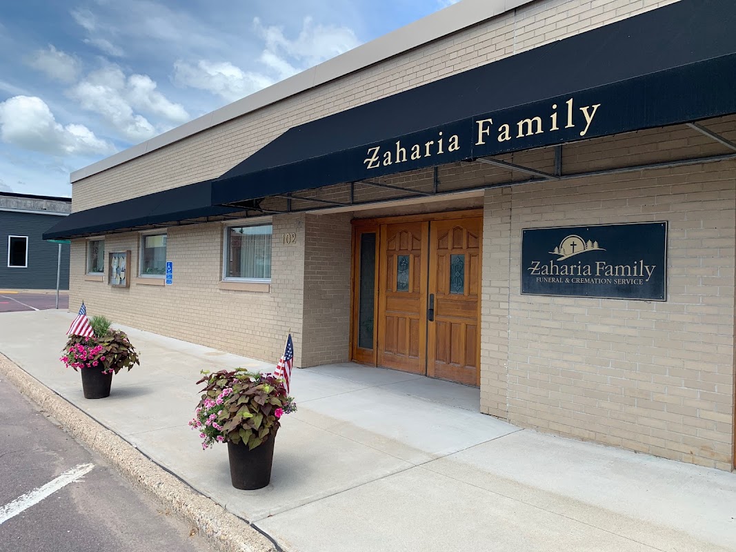 Zaharia Family Funeral and Cremation Service building in Truman, Minnesota